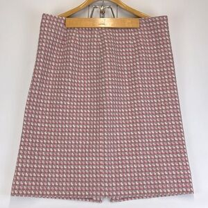 PENDLETON Vintage Pink Plaid Wool Skirt Suit Size 14